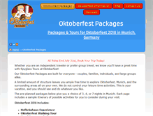 Tablet Screenshot of oktoberfestpackages.com
